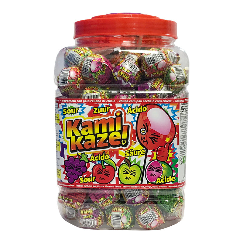 COMBO DINGO & KAMIKAZE SURTIDO | Caramelos Rellenos Chicle [4x Bote 100u]